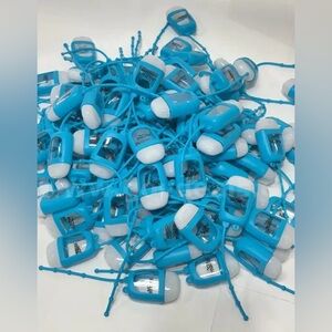 Moofin 10 Empty Hand Sanitizer Blue Cell Phone Wallet Refillable Bottle Holders